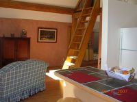 Kitchen Island & Ladder to Loft