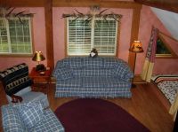 Living room looking down from loft