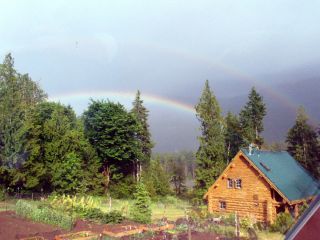 Rainbow photo captured by guest from Montana